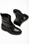 2024-2289 Black Crocodile Lace-Up Zippered Casual Women's Boots - 3