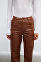 Leather Trousers Brown - 3