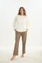 Women's Long Sleeve Cream Pajama Set C9T2N2O61 - 3