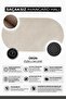 Modern Dama Designed Gray Color Washable Non-Slip Cut-Off Carpet Runner 100X120 - 5