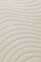 Modern Wavy Designed Cream Color Washable Non-Slip Cut-Out Carpet Runner 80X100 - 2