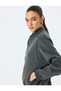X Selected by Şahika Ercümen - Zippered Ribbed Pocket Bomber Jacket - 2