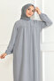 Mevlana Cut Casual Dress with Robe - 4