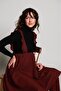 Scarlett Burgundy Maternity Overall Skirt