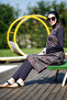 Full Covered Hijab Swimsuit Color Colorful Leaf Merve - 3