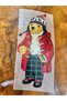 Iron-On Jacketed Beret Bear Transfer Print Arma 29X15 cm Red