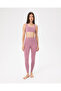 High Waist Pink Organic Cotton Basic Tights - Certified - 7