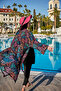 Remsa hijab swimsuit single caftan kimono pareo rp013 neon - 4