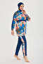 Parachute Water Repellent Full Covered Hijab Swimsuit R082 Turanj - 6