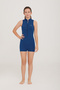Young Jumpsuit Sleeveless Shorts Semi-Covered Lycra Swimming Swimsuit Fleck 5910 Dark Navy Blue Remsa Swimsuit - 4