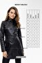 Black Cara Short Button Slim Fit Cut Lined Short Genuine Women's Leather Coat - 8