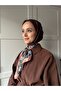 Peony Pattern Twill Scarf - 2