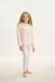 Girl's Long Sleeve Pink Pajama Suit C2T5N7O8 - 6