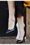 Olba Black Patent Leather Stiletto Shoes - 3