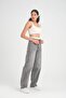 Anthracite Washing Effect Boxer Detailed Baggy Jean - 5