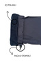 Outdoor Parachute Snow Pants with Fleece Inside Rea-01 Navy Blue - 3