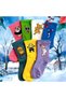 7” Cartoon Cute Character Cheerful College Tennis Socks - 4