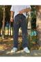 Men's Gray Grinding Baggy Pants Cargo Pocket Jeans - 2