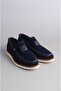 Seç K1-T Anatomical Sole Linen Men's Shoes Navy Blue