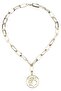 Medallion Necklace - Gold Yellow - 2