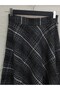 Square Patterned Zippered Cashew Skirt - Black - 2
