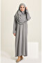Practical prayer dress large size with bag 1975-03 gray - 3