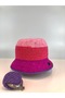 Winter Knit Color Bucket Hat and Mini Wallet - 4