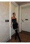 Women's Skirt Layered Strapless Back Corset Velvet Mini Dress - 2