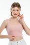 Süperlife Women's Crop Knitted Slim Fit Tank Top Spr21Y19 - 6