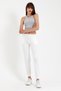 Süperlife Women Crop Knitted Back High Collar Slim Fit Tank-Tişört Spr21Y11