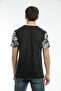 Süperlife Men's Crew Neck Slim Fit Sleeve and Front Garnished T-Shirt Spr21Y06 - 4