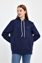 Women's Hooded Comfortable Fit Fleece Lined 3-Thread Air Embroidered Sweatshirt Spr24Swk07 - 4