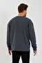 Men's Crew Neck Oversize Fit Handwritten Brooklyn Thin Sweatshirt Spr23sw331 - 5