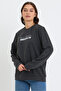 Süperlife Women's Crew Neck Oversize Fit Brooklyn Printed Thin Sweatshirt Spr23Swk330 - 2