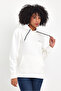 Women's Hooded Comfortable Fit Fleece Lined 3-Thread Air Embroidered Sweatshirt Spr24Swk07 - 3