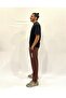 Men's Regular/Normal Fit Rubber Waistband Brooklyn City Printed Slim Sweatpants 24Ea205 - 2