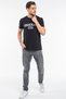 Men's Crew Neck Brooklyn City Printed T-Shirt Spr 253 - 2