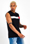 Superlife Men's Crew Neck Regular Fit Garnished T-Shirt Spr23At346 - 5