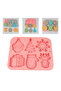 Silicone Cake Mold Chocolate Christmas Figures Mold Candy Dough Stone Powder Candle Mold 6 Pieces