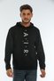 Men's Hooded Regular Fit Air Printed Thin Sweatshirt Spr22sw162 - 2