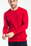 Süperlife Crew Neck Long Sleeve Tight Fit Thin Men's Sweatshirt Spr2019K18 - 4