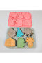Silicone Cake Mold Chocolate Christmas Figures Mold Candy Dough Stone Powder Candle Mold 6 Pieces - 4