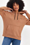 Women's Hooded Comfortable Fit Fleece Lined 3-Thread Air Embroidered Sweatshirt Spr24Swk07 - 4