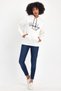 Women's Hooded Comfortable In-mold Fleece 3 thread Hand Written Brooklyn Printed SweatShirt spr24swk16 - 5