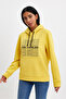 Women's Hooded Comfortable Fit Fleece Inside 3 Thread Los Angeles Printed Sweatshirt Spr24Swk10 - 6