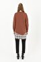 Women's Hemline Shirt Transition Tunic - 10572Tun - Brown - 6