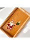 New Year's Special Design Bamboo Plate. 25X15X2.5 cm - 3