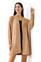 Women's Oversize Wide Fit Soft Textured Pocket Knitwear Cardigan - 2