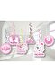 Set of 6 Pink First Tooth Ceiling Ornaments Wheat