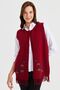 Women's Skirt Floral Tassel Vest V.Red - 6